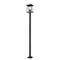Z-Lite Rainer 4 Light Outdoor Post Mounted Fixture, 13.5in. W x 116.75in. H, Black 5015PHBS-536P-BK - alternate 6
